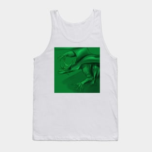 beast green natura kaiju dragon ecopop Tank Top